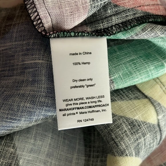 MARA HOFFMAN - MOLLY SKIRT MULTI BLACK IRIS PRINT - 2 - NWOT - Picture 5 of 5